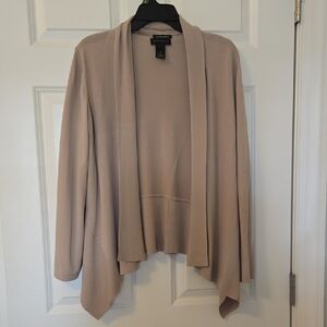 Chic Open-Front Cardigan in Beige